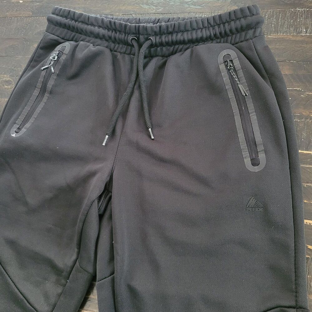 RBX Men’s Small Black Sweatpants – Athletic Joggers Soft Lounge Pants
